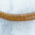 Braided leather necklace, 'Mpusia in Yellow' - Handcrafted Braided Leather Necklace in Yellow from Ghana