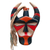 African wood mask, 'Senufo Glory' - Traditional Hand-Painted Red and Black African Wood Mask