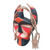 African wood mask, 'Senufo Glory' - Traditional Hand-Painted Red and Black African Wood Mask