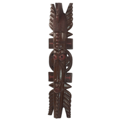 Akan-Holzmaske, „Osubum“ – handgefertigte Holzmaske