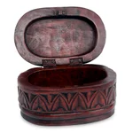 Wood jewelry box, 'My Girl Friday' - Hand Crafted Wood Jewelry Box