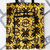 Bolso tote de algodón autoalmacenable, 'Adinkra Essence' - Bolsa de algodón autoalmacenable con temática de Adinkra en negro y marrón