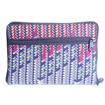 Self-storing cotton tote bag, ‘Vibrant Basis’ - Multicolor Patterned Self-Storing Cotton Tote Bag from Ghana