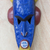 Ghanaian wood mask, 'Courageous Warrior' - Unique African Wood Mask (image 2b) thumbail