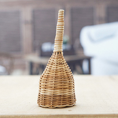 Rattan maraca, 'Magical Shake' - Handwoven Rattan Maraca Handheld Percussion Instrument