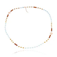 Recycled glass waist beads, 'Royal Curve' - Adjustable Recycled Glass Waist Beads or Belly Chain