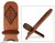 Mahogany decorative chair, 'Denkyem Boh' - Artisan Crafted Wood Chair (image 2) thumbail