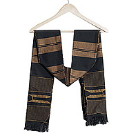 'Takpekpe Le Anloga,' scarf - Kente Cotton Patterned Scarf
