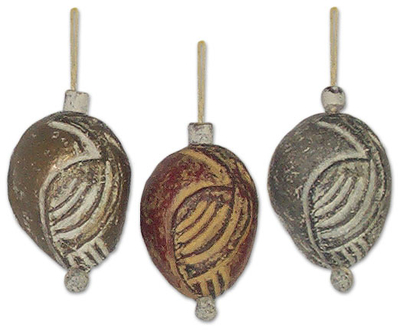 Ceramic ornaments (Set of 3)