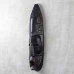 Ghanaian wood mask, 'Big Nose' - African wood mask