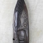 Ghanaian wood mask, 'Big Nose' - African wood mask