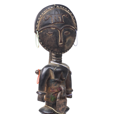 Muñeca de fertilidad de madera - Escultura de muñeca de fertilidad de madera hecha a mano