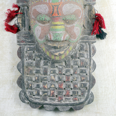 Congolese wood mask, 'River God' - Congo Zaire Wood Mask
