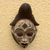 Gabon Africa wood mask, 'Ancestor's Spirit' - Artisan Crafted Wood Mask thumbail