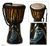 Wood djembe drum, 'Prosperous Horns' - Hand Made Wood Djembe Drum (image 2) thumbail