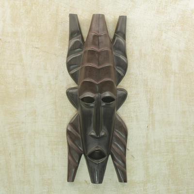Dan wood mask,  'Bold Steps' - Dan wood mask
