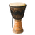 Wood djembe drum, 'Making Music' - Wood djembe drum