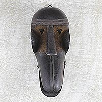 Burkina Faso African wood mask, 'Great Monkey Spirit' - Burkina Faso African wood mask