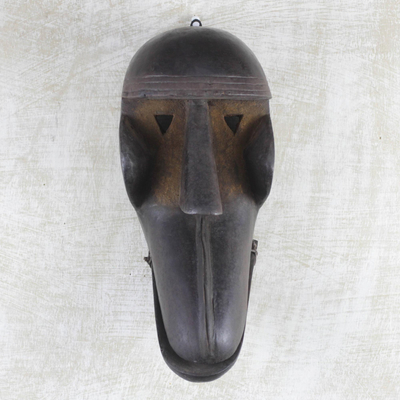 Burkina Faso African wood mask, Great Monkey Spirit