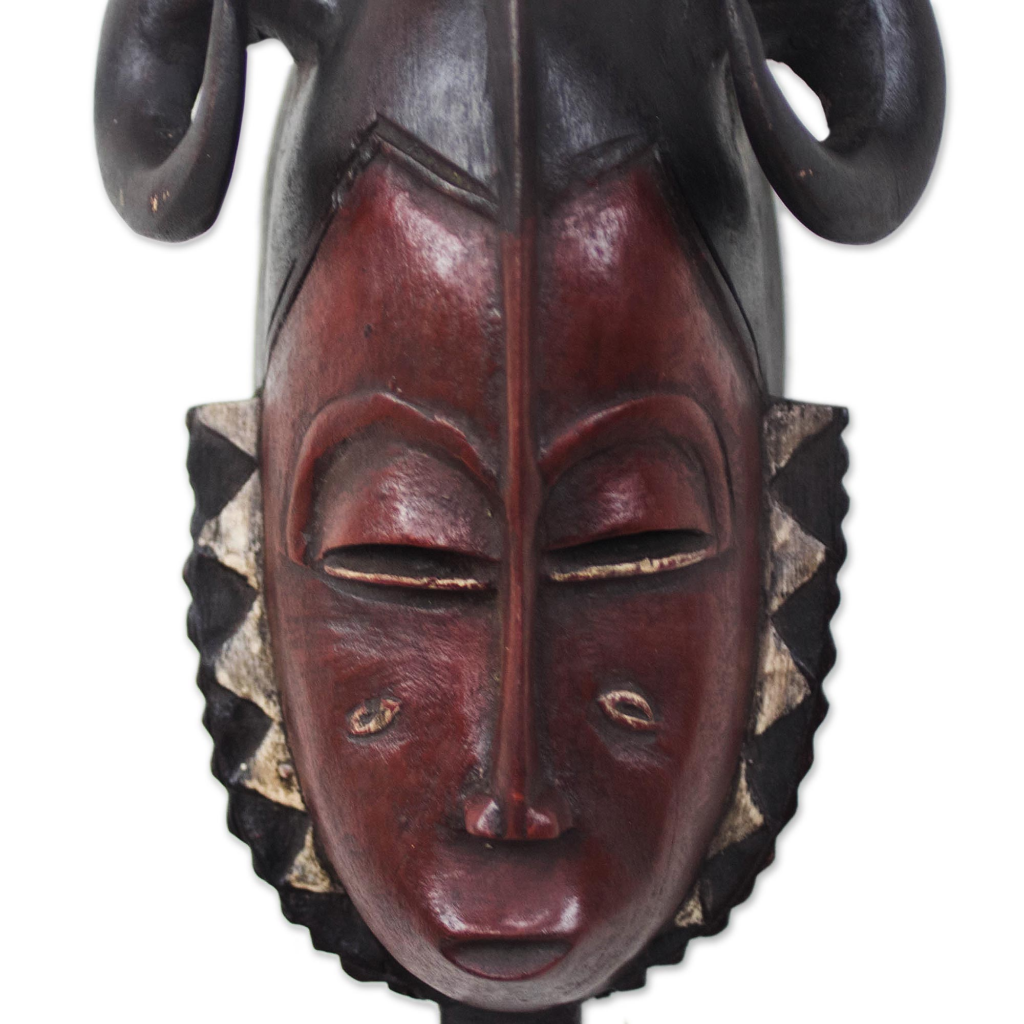 UNICEF Market | Ivory Coast Wood Mask - Compassion and Bravery