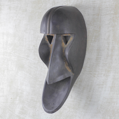 Afrikanische Stammesmaske aus Holz - Handgeschnitzte Holzmaske