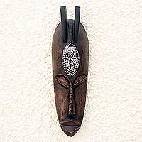 Ivoirian wood mask, King Who Loves Peace