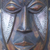 Akan-Holzmaske, „Tapferkeit des Kriegers“. - Handgemachte Holzmaske