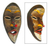 Ghanaian wood mask, 'Evil Spirits' - African wood mask