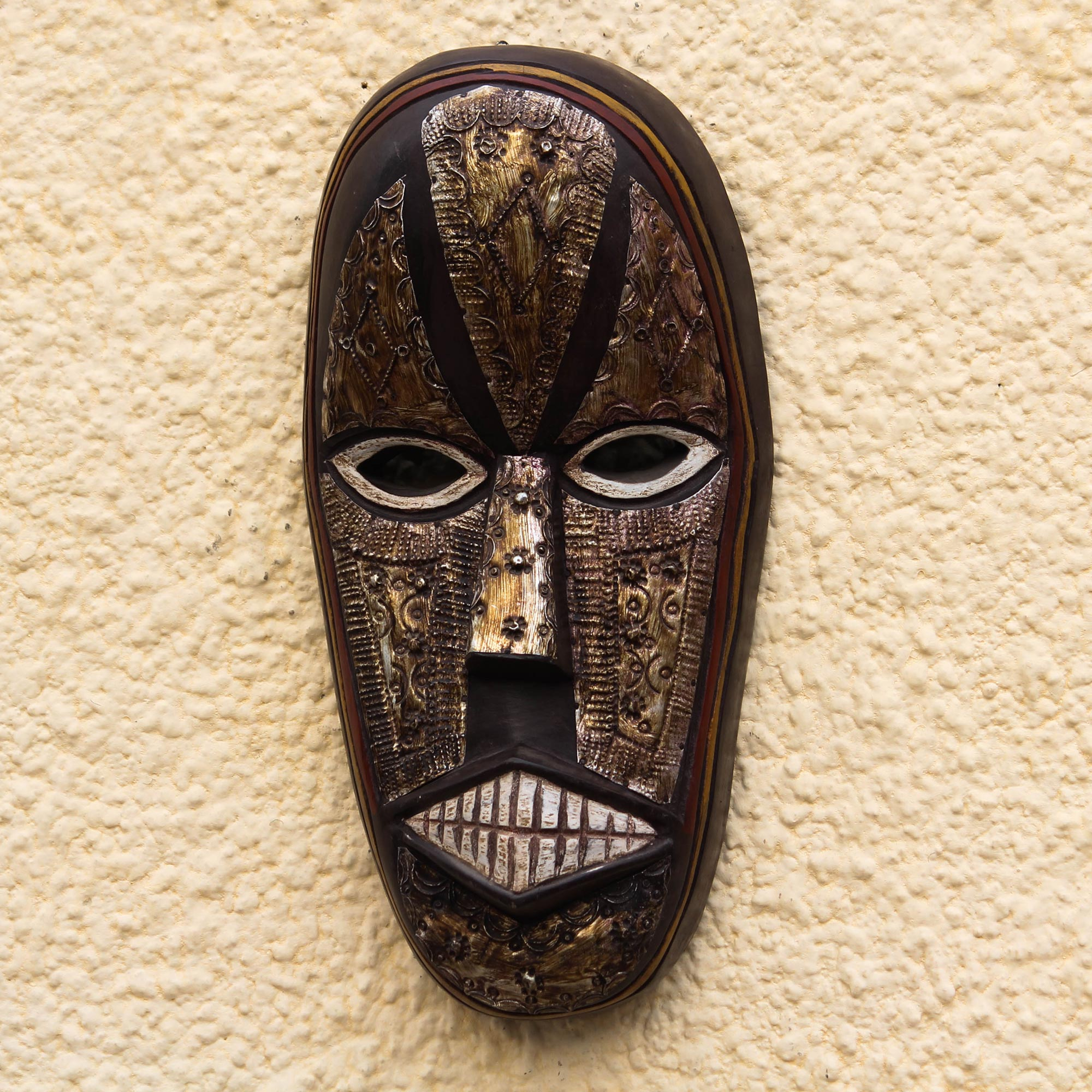 Hand Carved Akan Tribe Wood Mask - Peace from Ghana | NOVICA