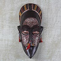Akan wood mask, 'Lovely Lady' - Akan wood mask