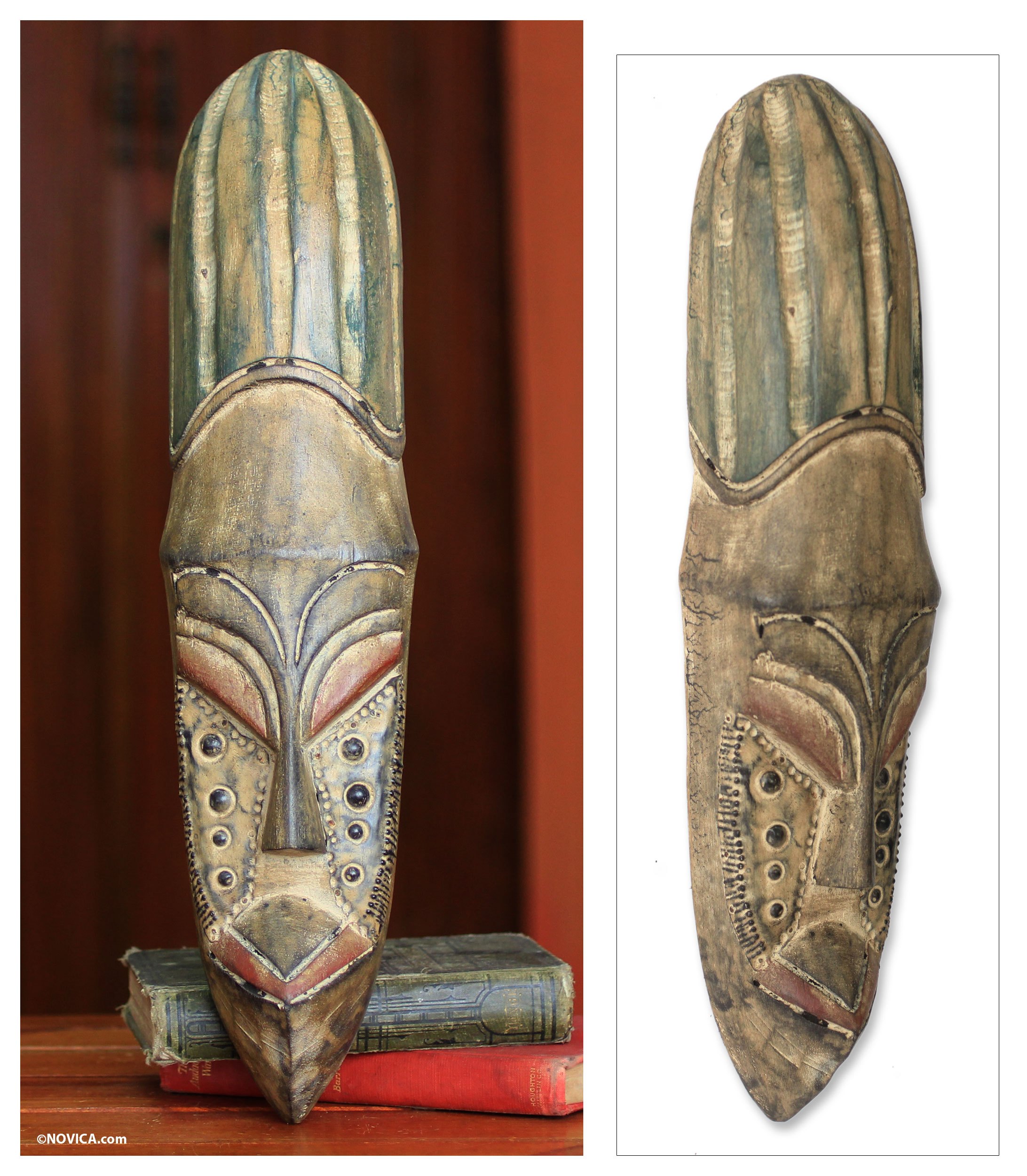 Fair Trade Wood Mask Royal Heritage NOVICA