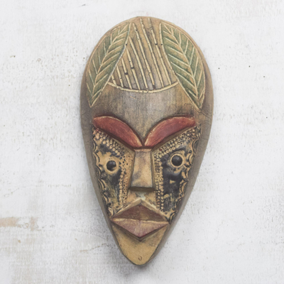 Akan Wood Mask - Success | NOVICA