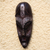 Akan wood mask, 'Patience' - African Wood Wall Mask (image 2b) thumbail