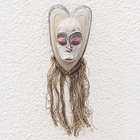 Gabonese wood mask, 'Heart of the Party' - Gabonese wood mask