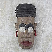 Ashanti wood mask, Queen and Warrior