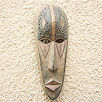 Akan wood mask, Spirit Protector