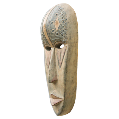 Akan wood mask, 'Spirit Protector' - Akan wood mask