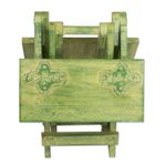 Wood folding table, 'Transformation' - Fair Trade Wood Folding Table