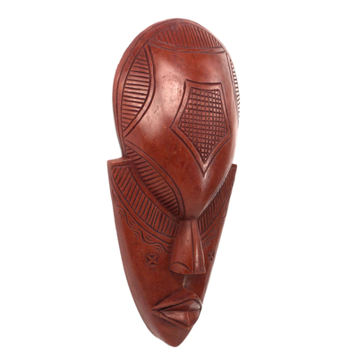 Ghanaian wood mask, 'The Supplier' - African Wood Mask