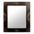 Mirror, 'In Perfect Shape' - Handcrafted Sese Wood and Brass Wall Mirror thumbail