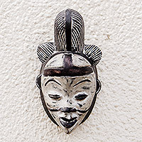 Gabonese wood mask, 'Punu Spirit'