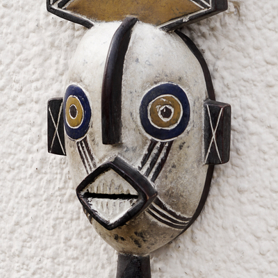 Burkina Faso Africa wood mask, 'Mossi Fertility Image' - Burkina Faso Africa wood mask
