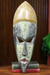 African mask, 'Have a Good Life' - Hand Carved African Wood Mask (image 2) thumbail