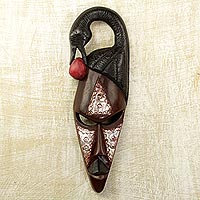 Ashanti wood mask, 'Sankofa Bird'