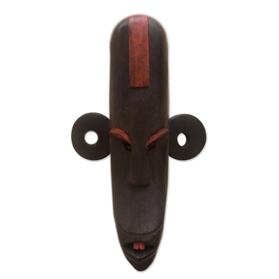 Congolese wood African mask