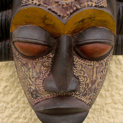 Máscara de madera Akan - Máscara de madera Akan