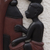 Wood wall adornment, 'Royal Drummer' - Wood Relief Panel from Africa (image 2b) thumbail