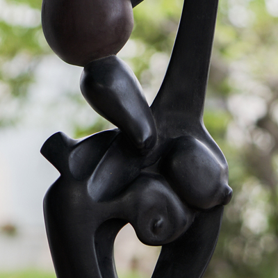 Wood sculpture, 'Ideal Woman' - Wood sculpture