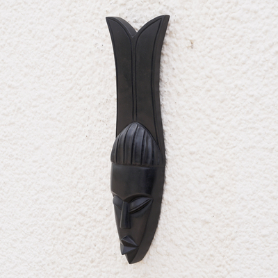 Akan wood mask, 'African Beauty' - Akan wood mask
