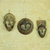 Wood ornaments, 'Wise Men' (set of 3) - Handcrafted Wood Christmas Ornaments (Set of 3) thumbail